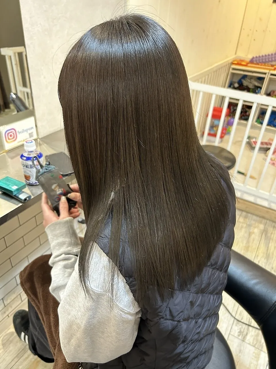 くすみアッシュブラウン